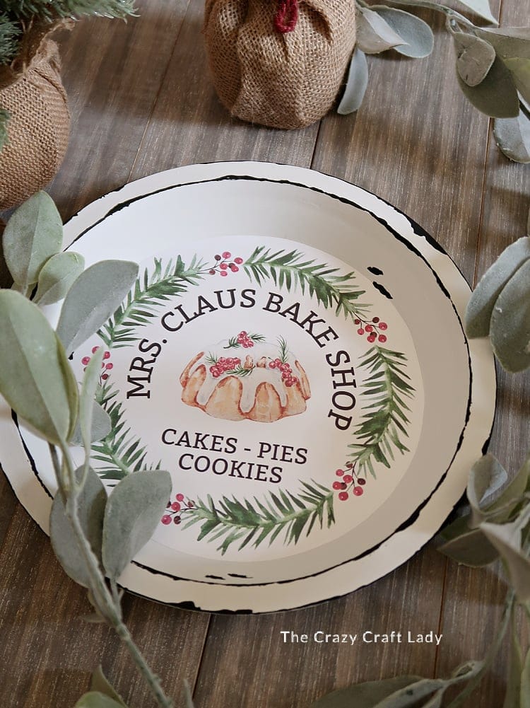 Christmas Pie Plate