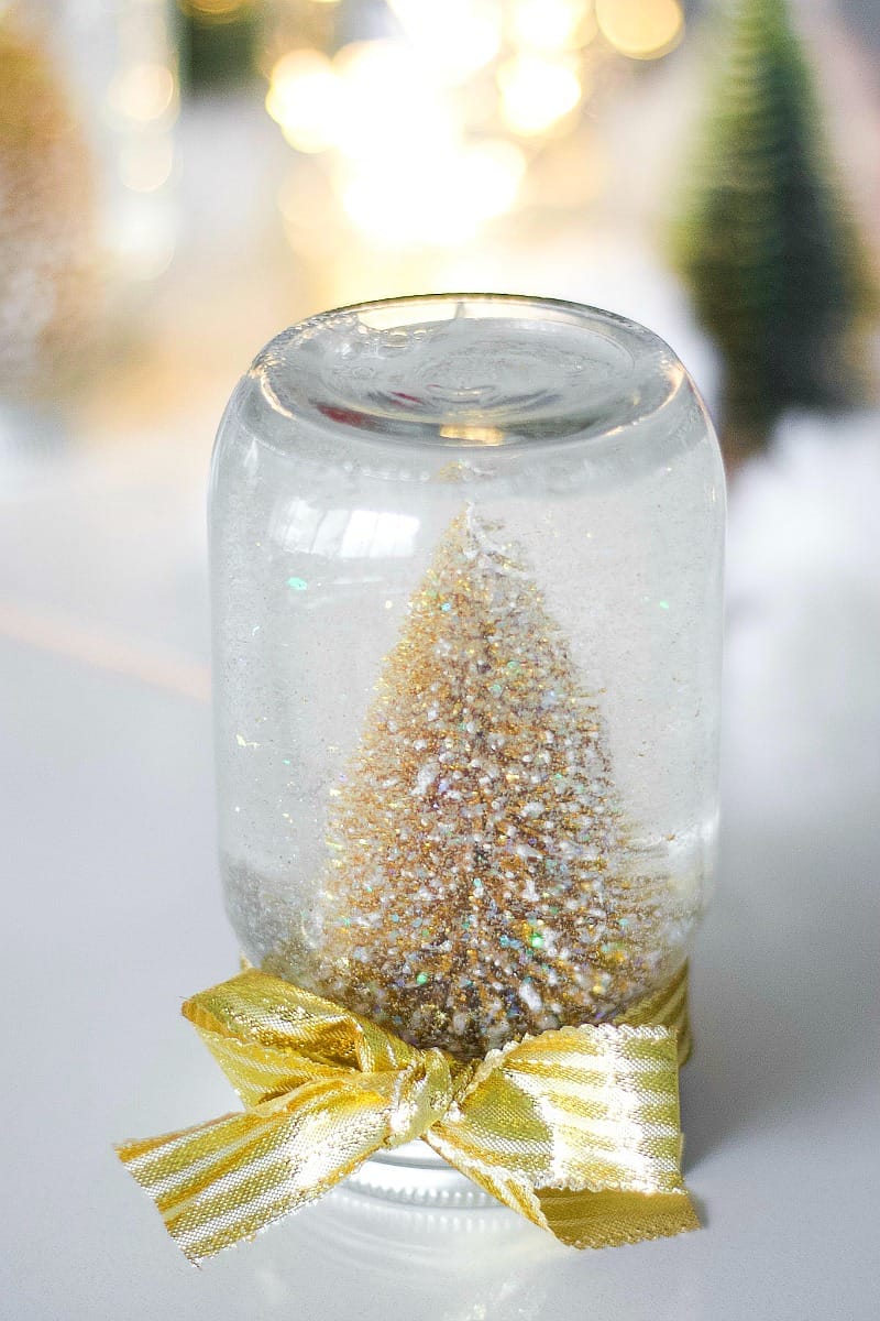 Mason Jar Snow Globe