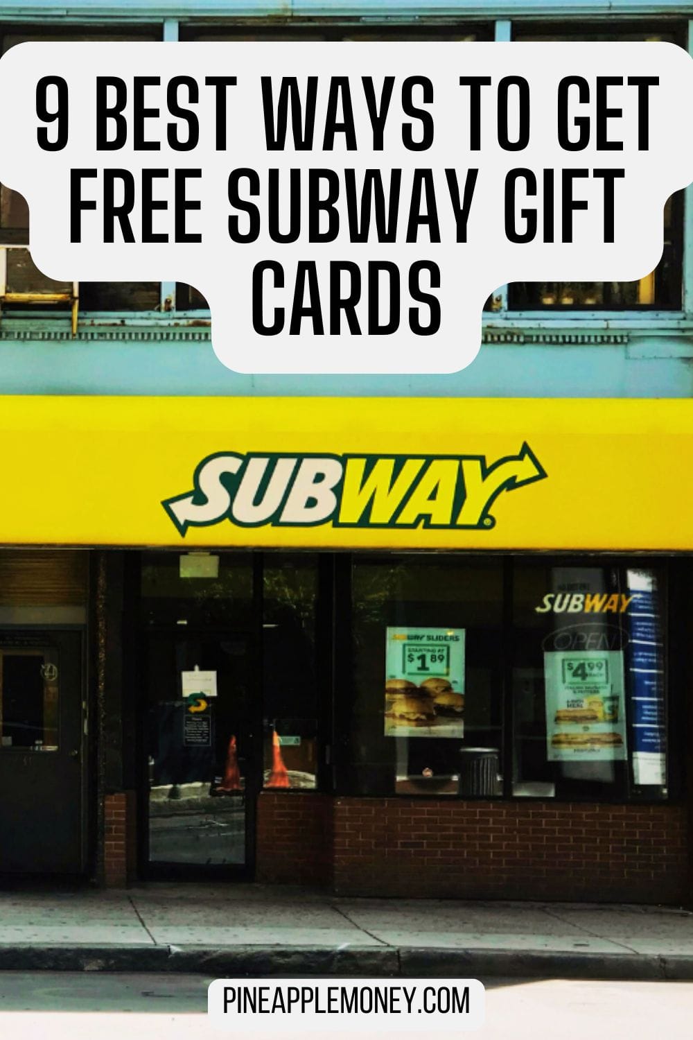 Best Ways To Get Free Subway Gift Cards